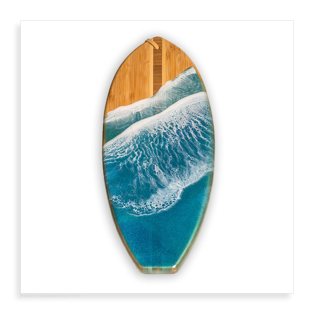 Small Bamboo Surfboard – Ocean Inspired Art